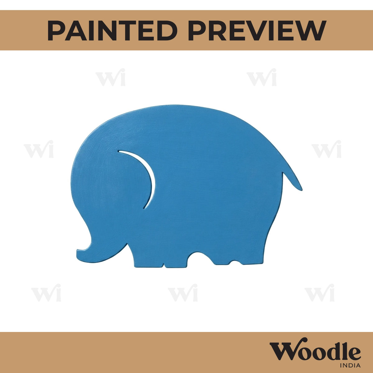 Elephant Cutout MDF Design 1