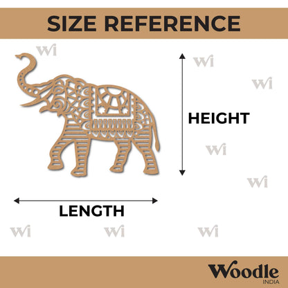 Elephant Cutout MDF Design 10