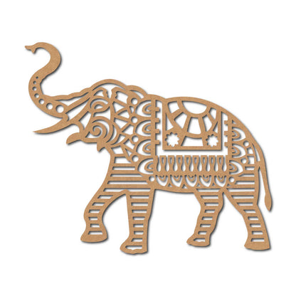 Elephant Cutout MDF Design 10