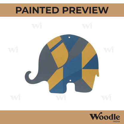 Elephant Cutout MDF Design 2