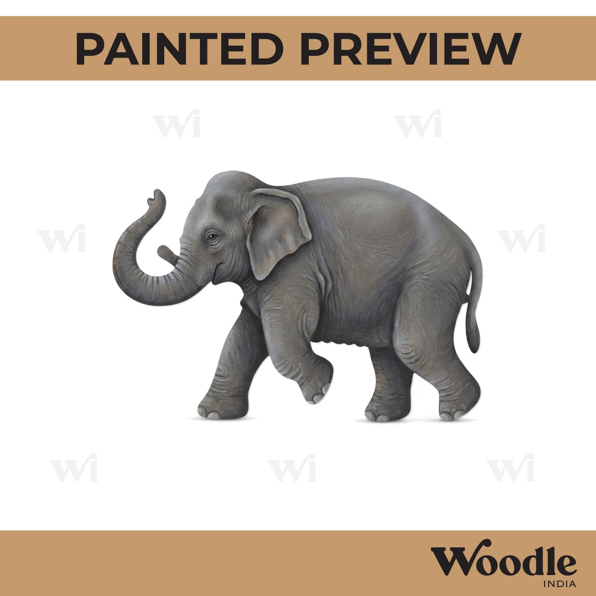 Elephant Cutout MDF Design 4