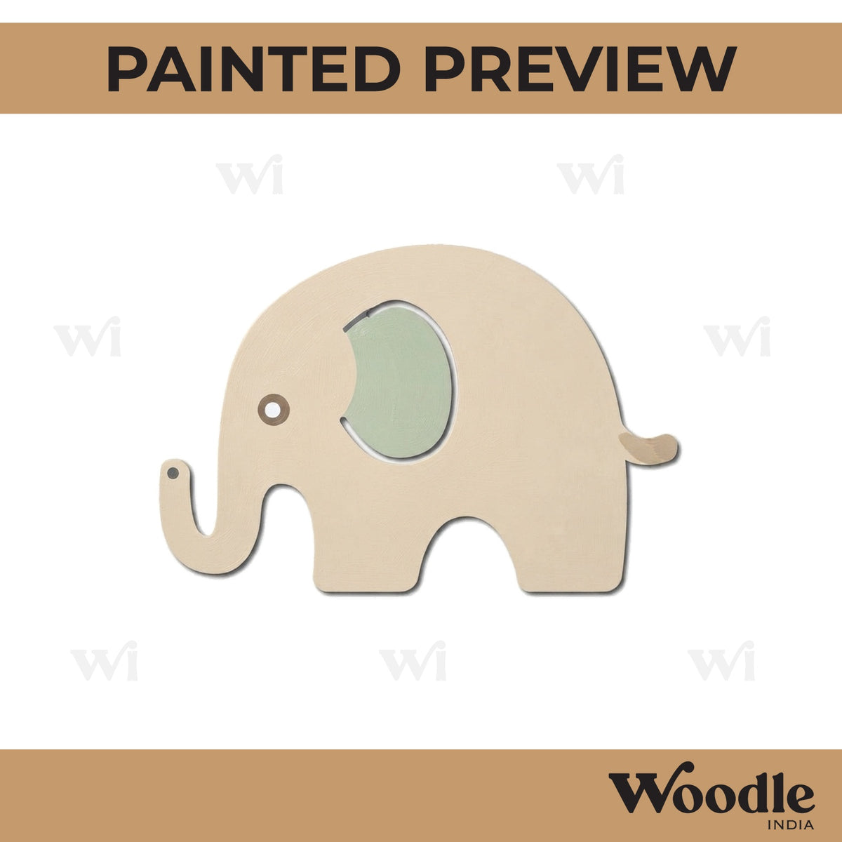 Elephant Cutout MDF Design 7