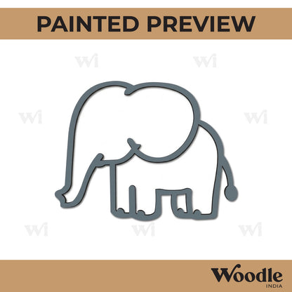 Elephant Cutout MDF Design 8
