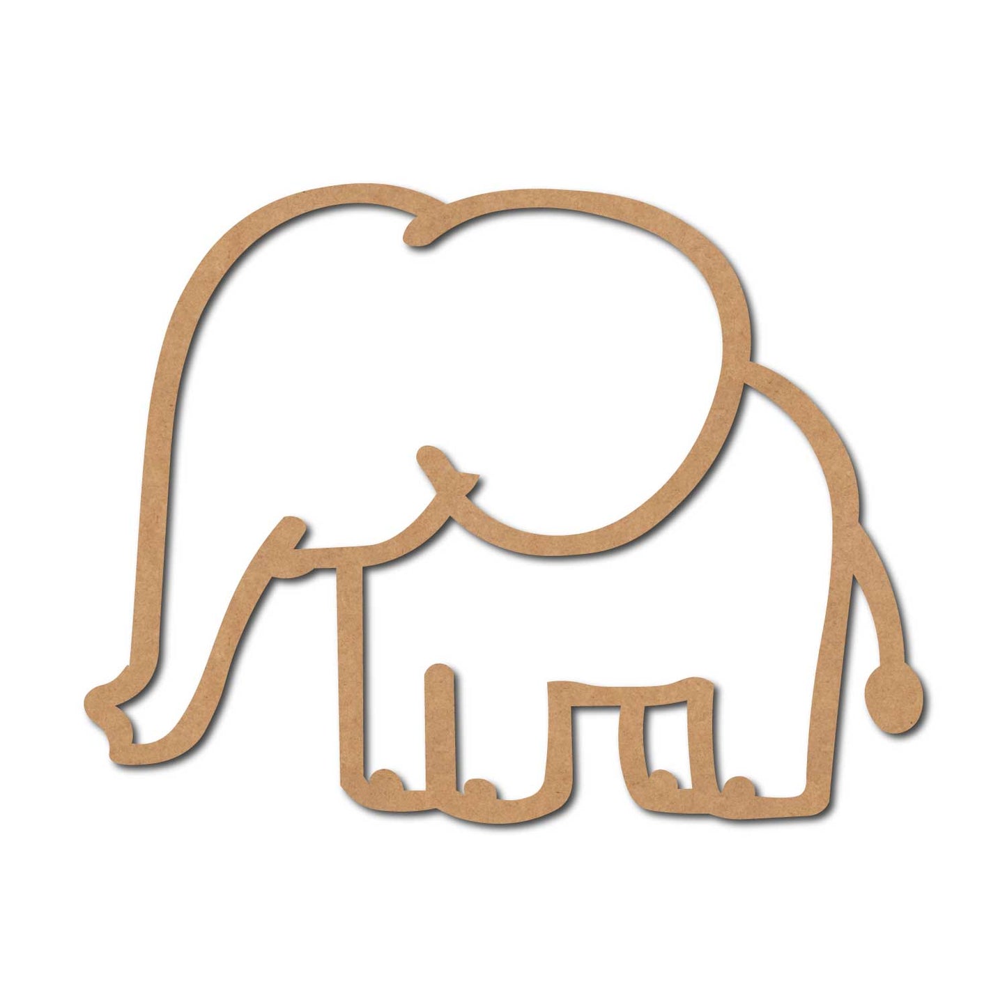 Elephant Cutout MDF Design 8