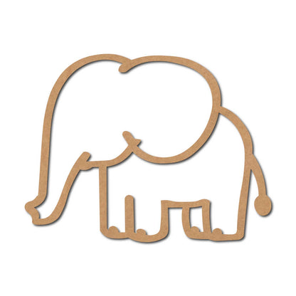 Elephant Cutout MDF Design 8