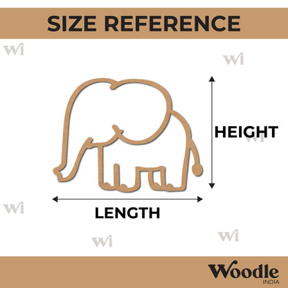 Elephant Cutout MDF Design 8