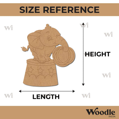 Elephant In Carnival Circus Pre Marked MDF Design 2