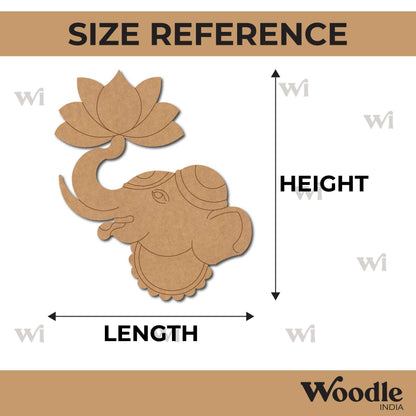 Elephant Lotus Pre Marked MDF Design 2