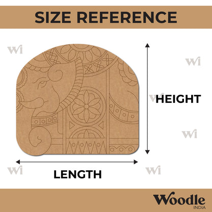 Elephant Mandala Pre Marked MDF Design 2