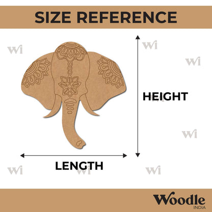 Elephant Mandala Pre Marked MDF Design 3