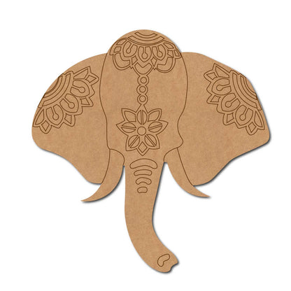 Elephant Mandala Pre Marked MDF Design 3