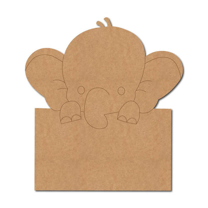 Elephant Nameplate Pre Marked MDF Design 1