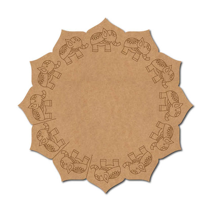 Elephant Pre Marked Base MDF Design 2