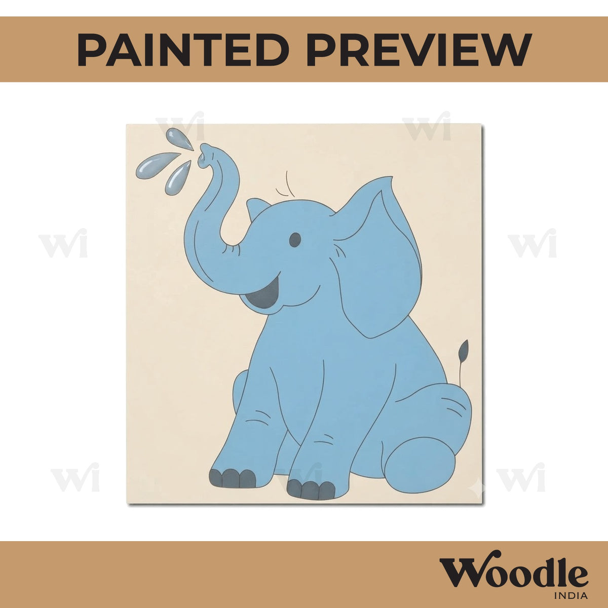 Elephant Pre Marked Base MDF Design 3