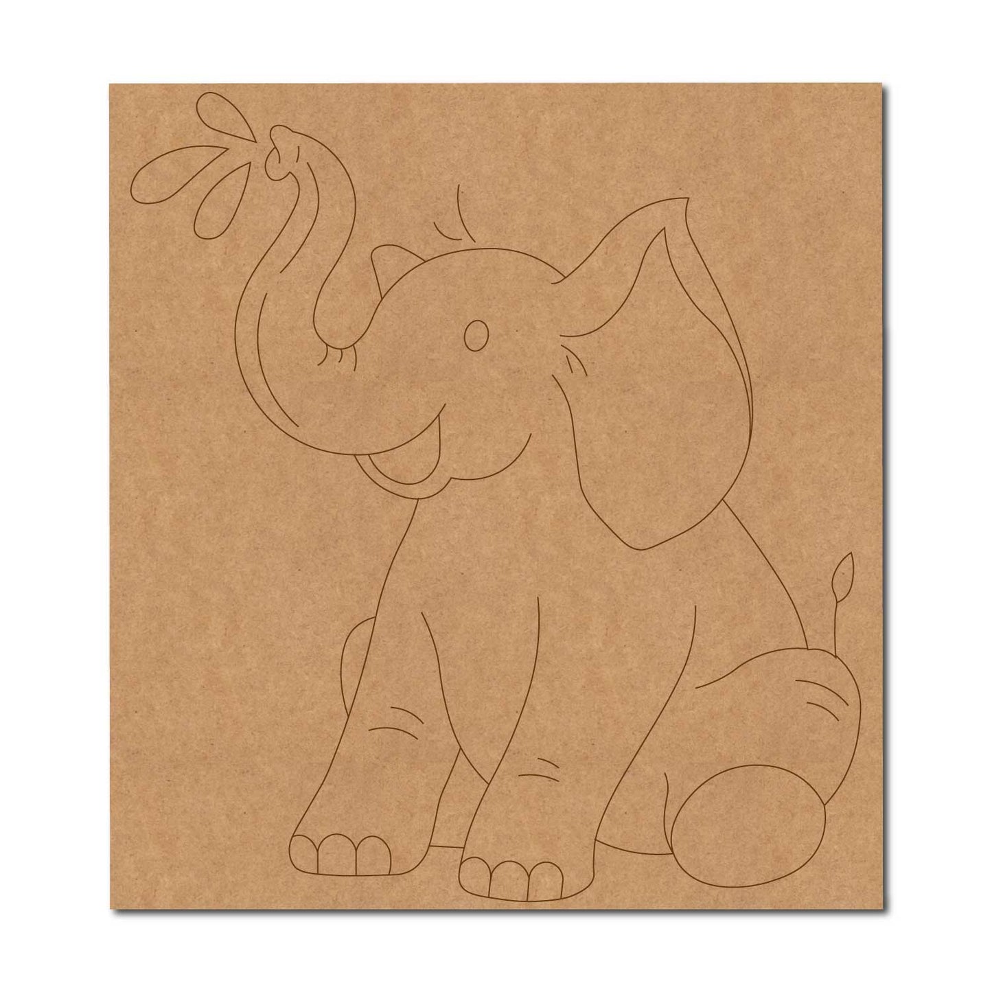 Elephant Pre Marked Base MDF Design 3