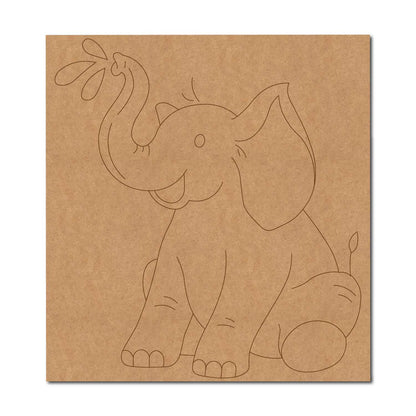 Elephant Pre Marked Base MDF Design 3
