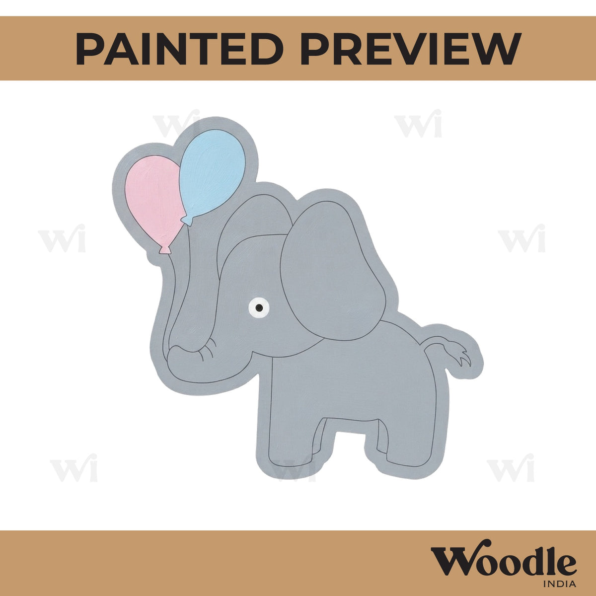 Elephant Pre Marked MDF Design 12