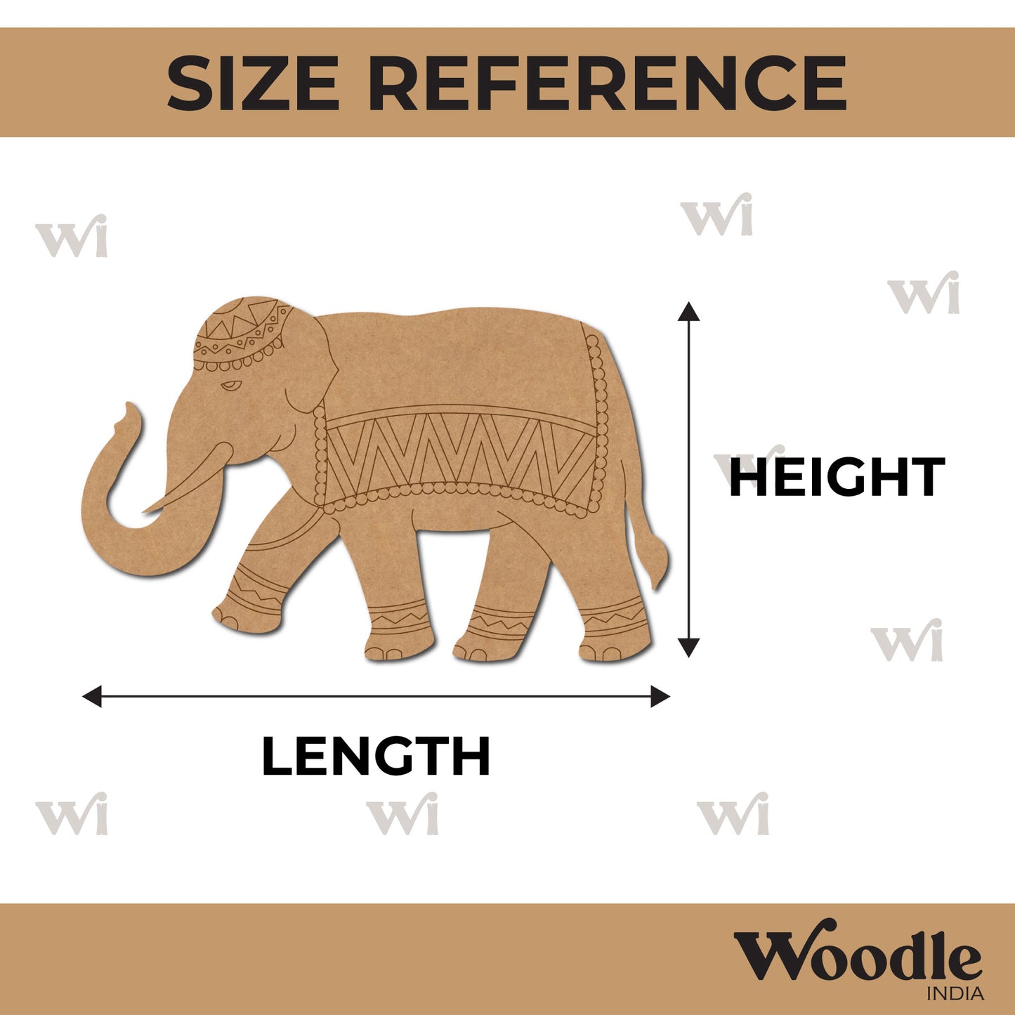 Elephant Pre Marked MDF Design 16