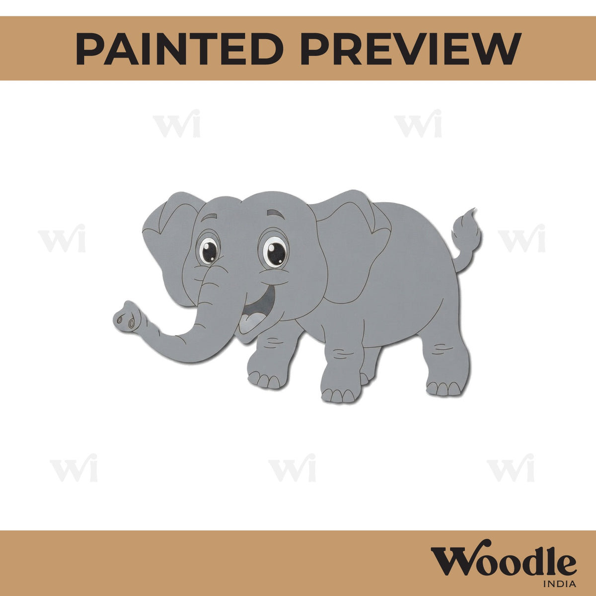 Elephant Pre Marked MDF Design 17