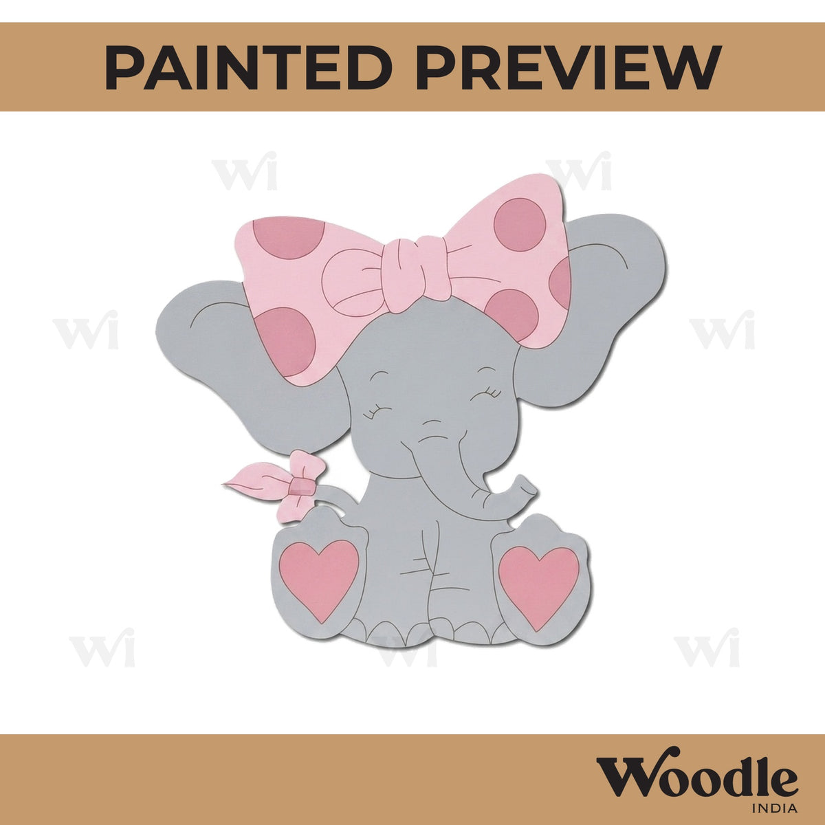 Elephant Pre Marked MDF Design 2