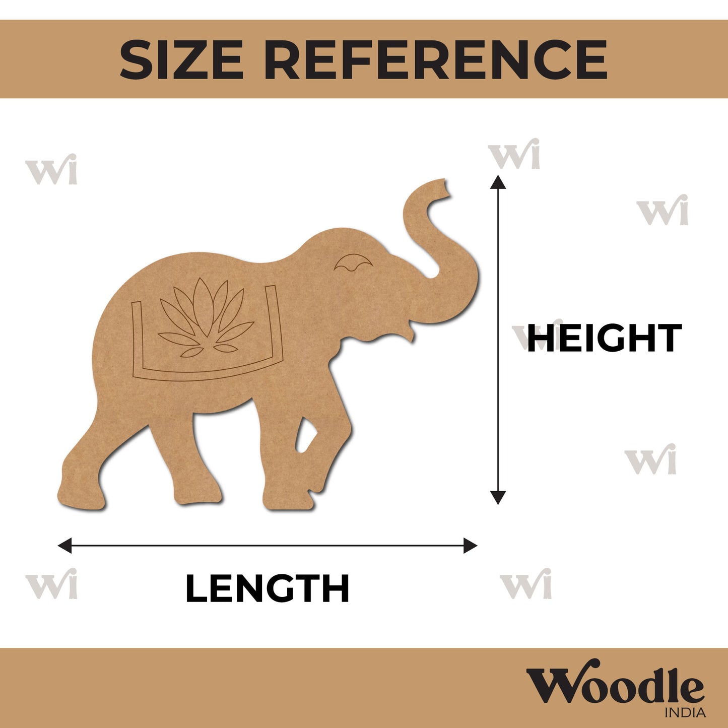 Elephant Pre Marked MDF Design 20