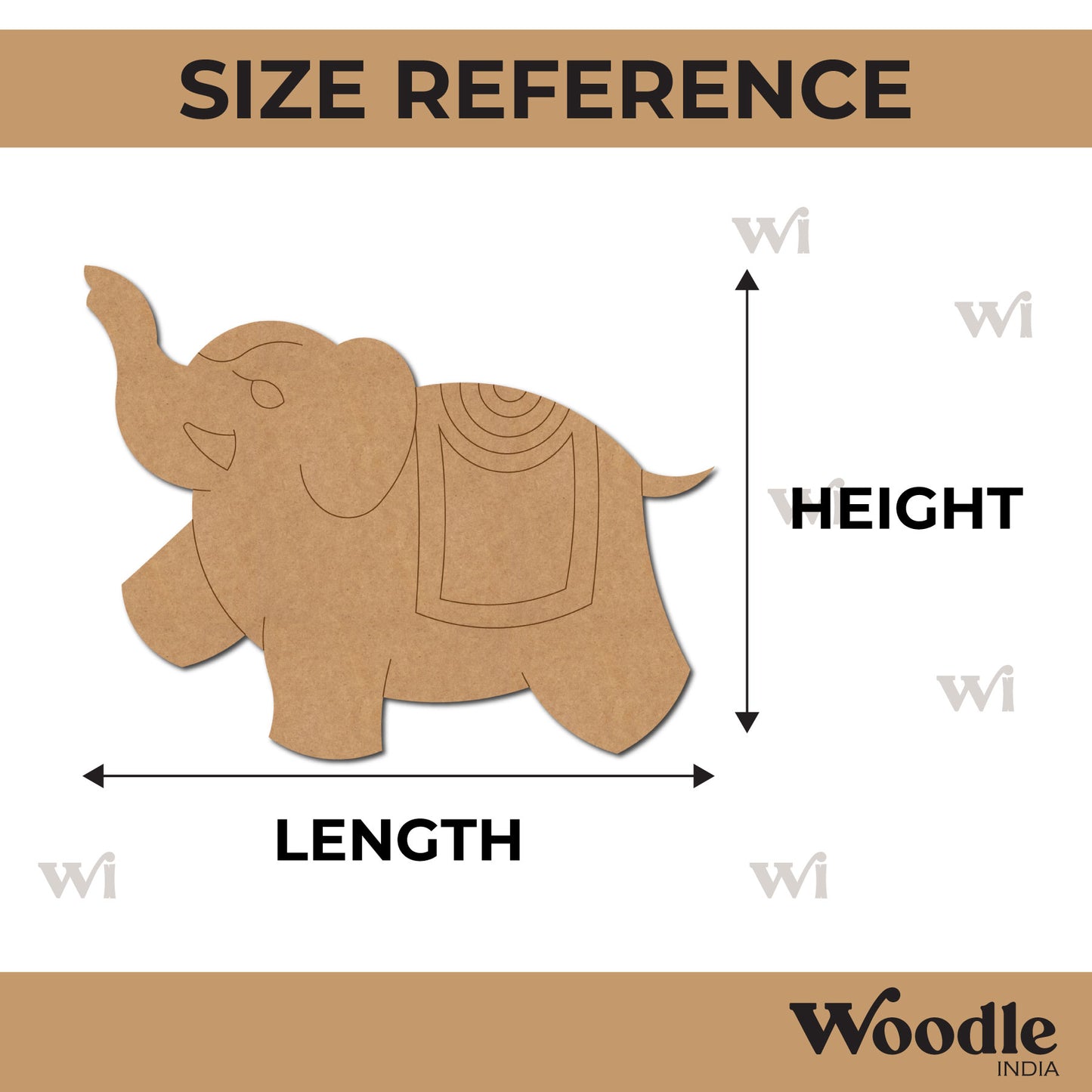 Elephant Pre Marked MDF Design 22