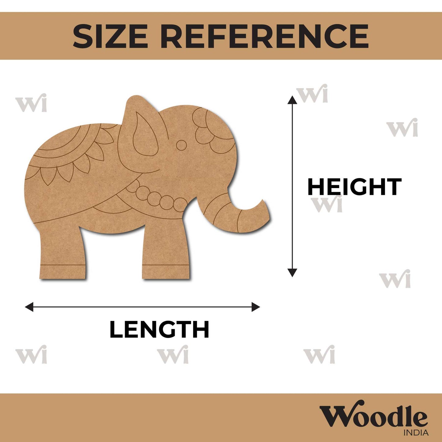 Elephant Pre Marked MDF Design 25