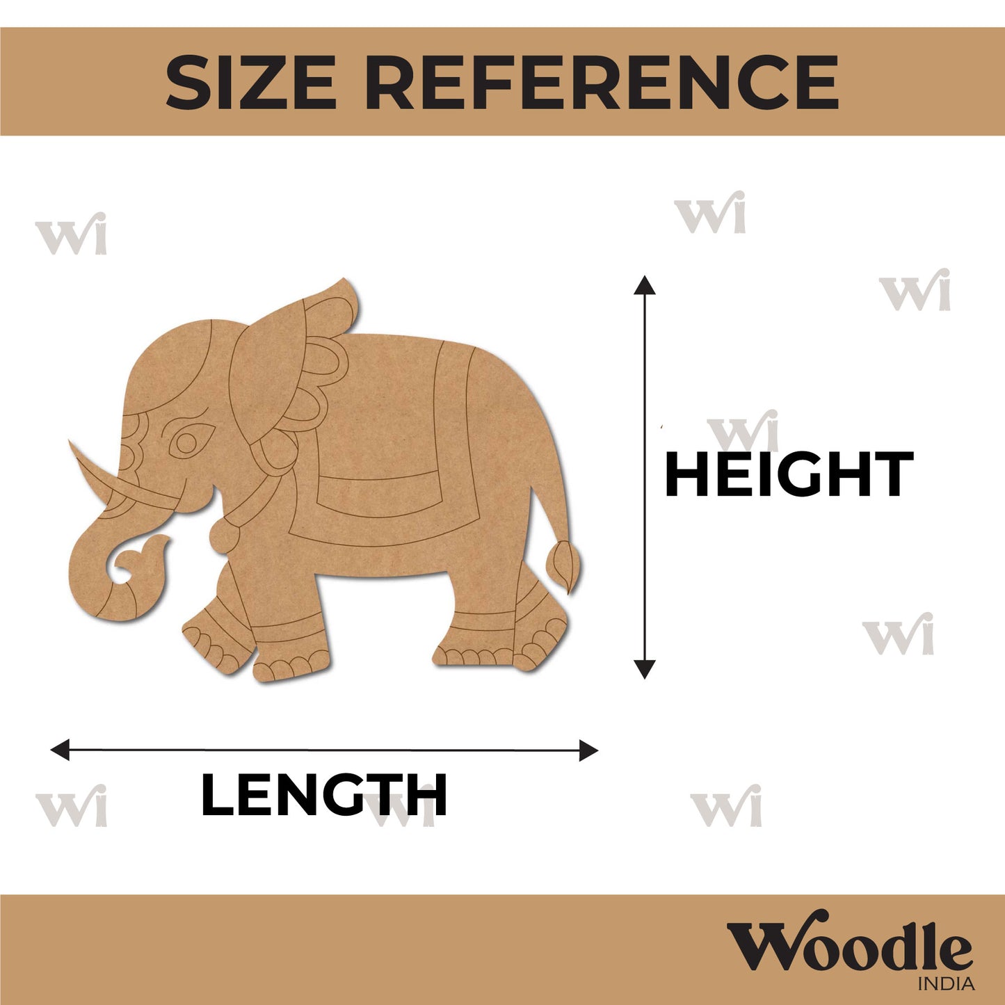 Elephant Pre Marked MDF Design 26