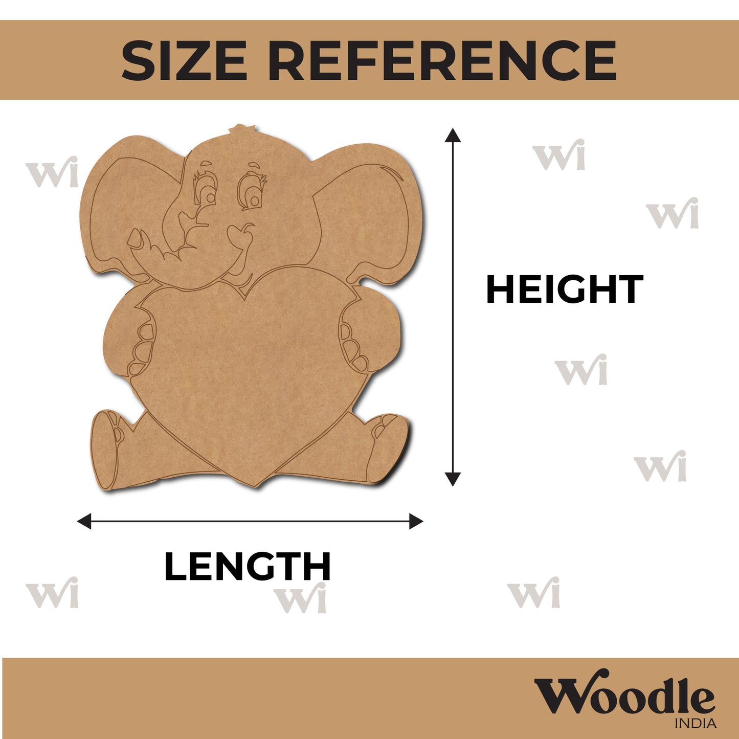 Elephant Pre Marked MDF Design 28