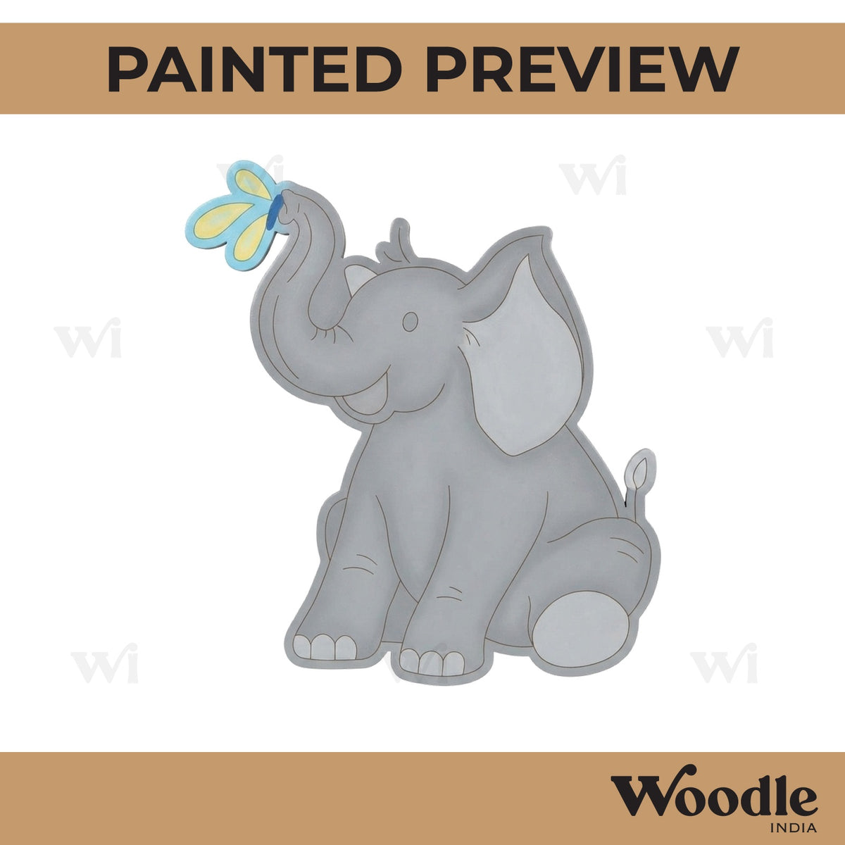 Elephant Pre Marked MDF Design 29