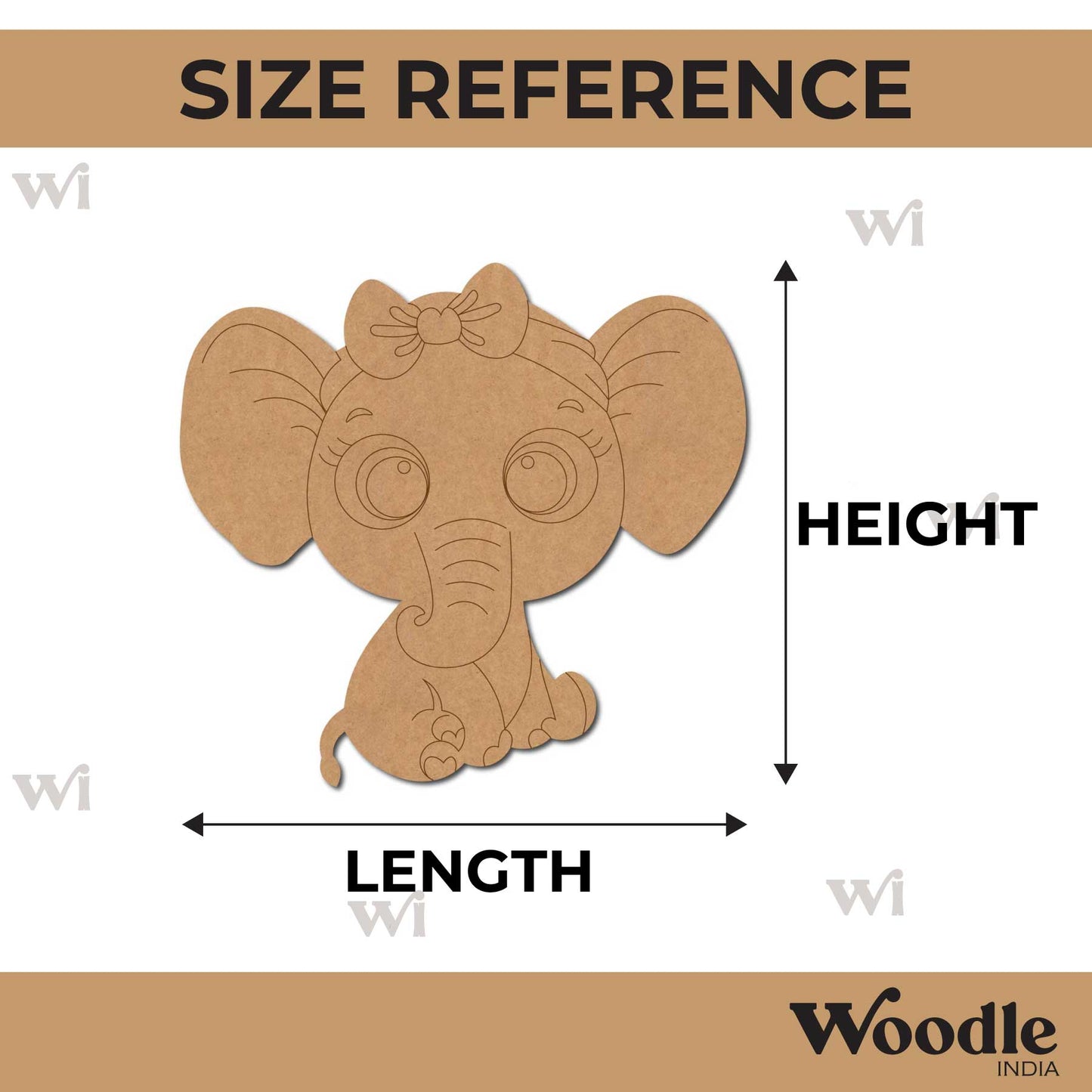 Elephant Pre Marked MDF Design 35