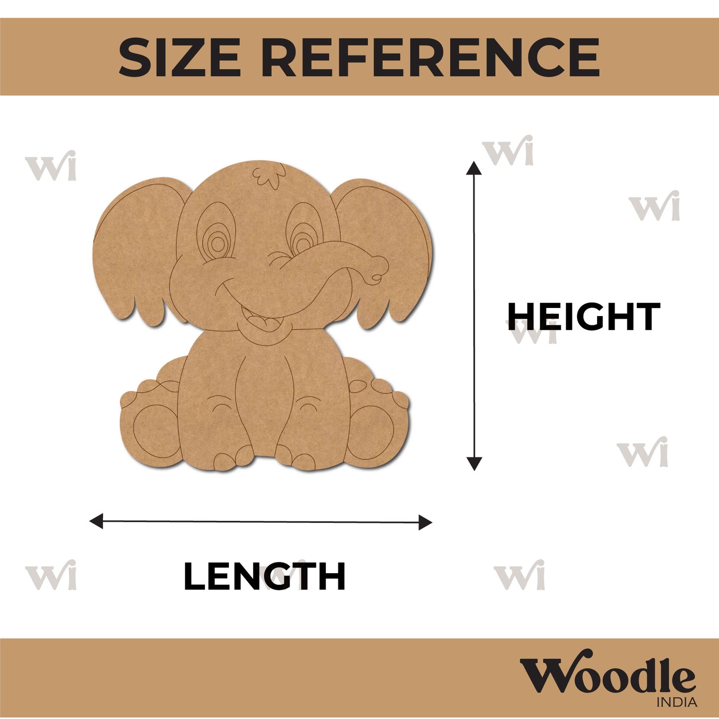 Elephant Pre Marked MDF Design 35