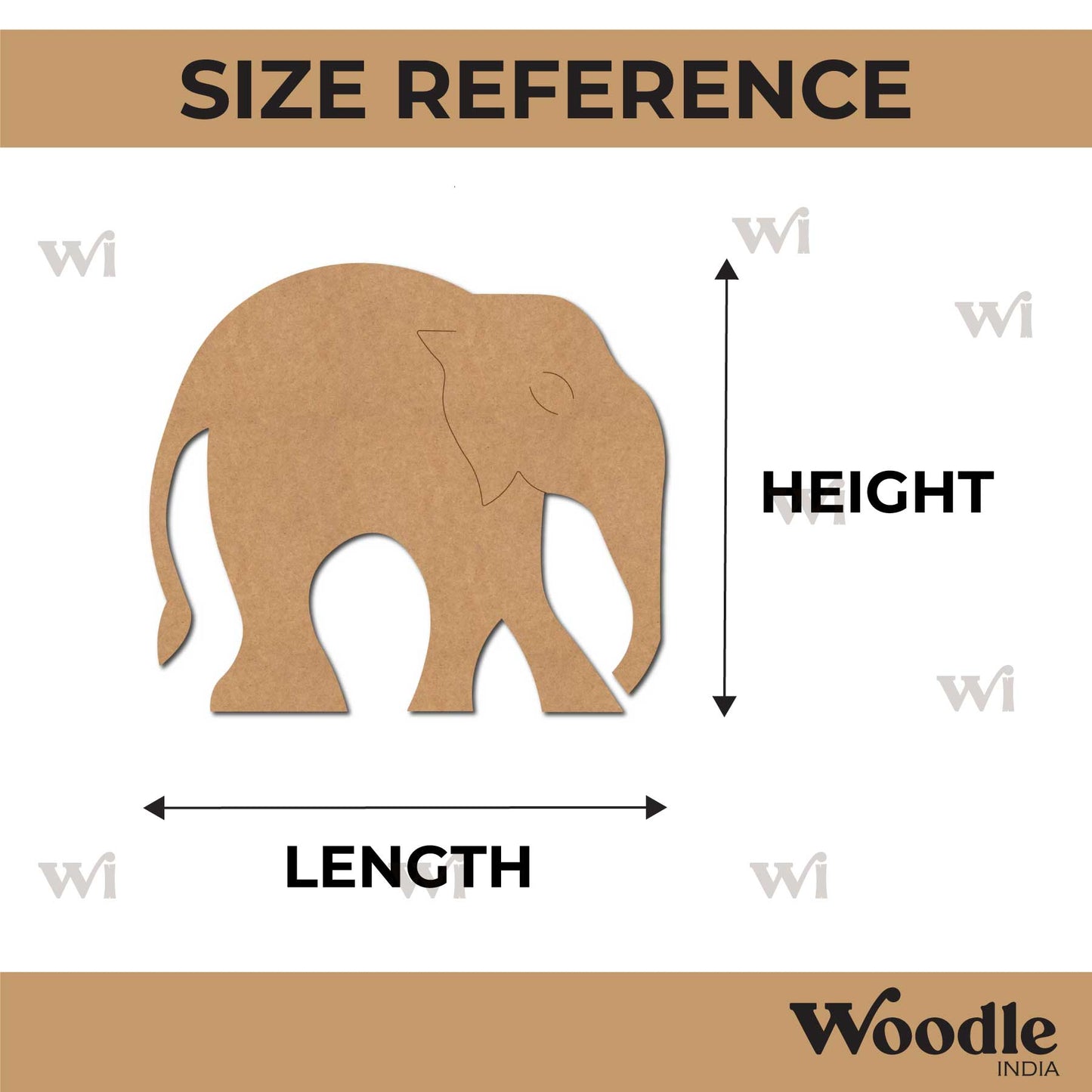 Elephant Pre Marked MDF Design 36