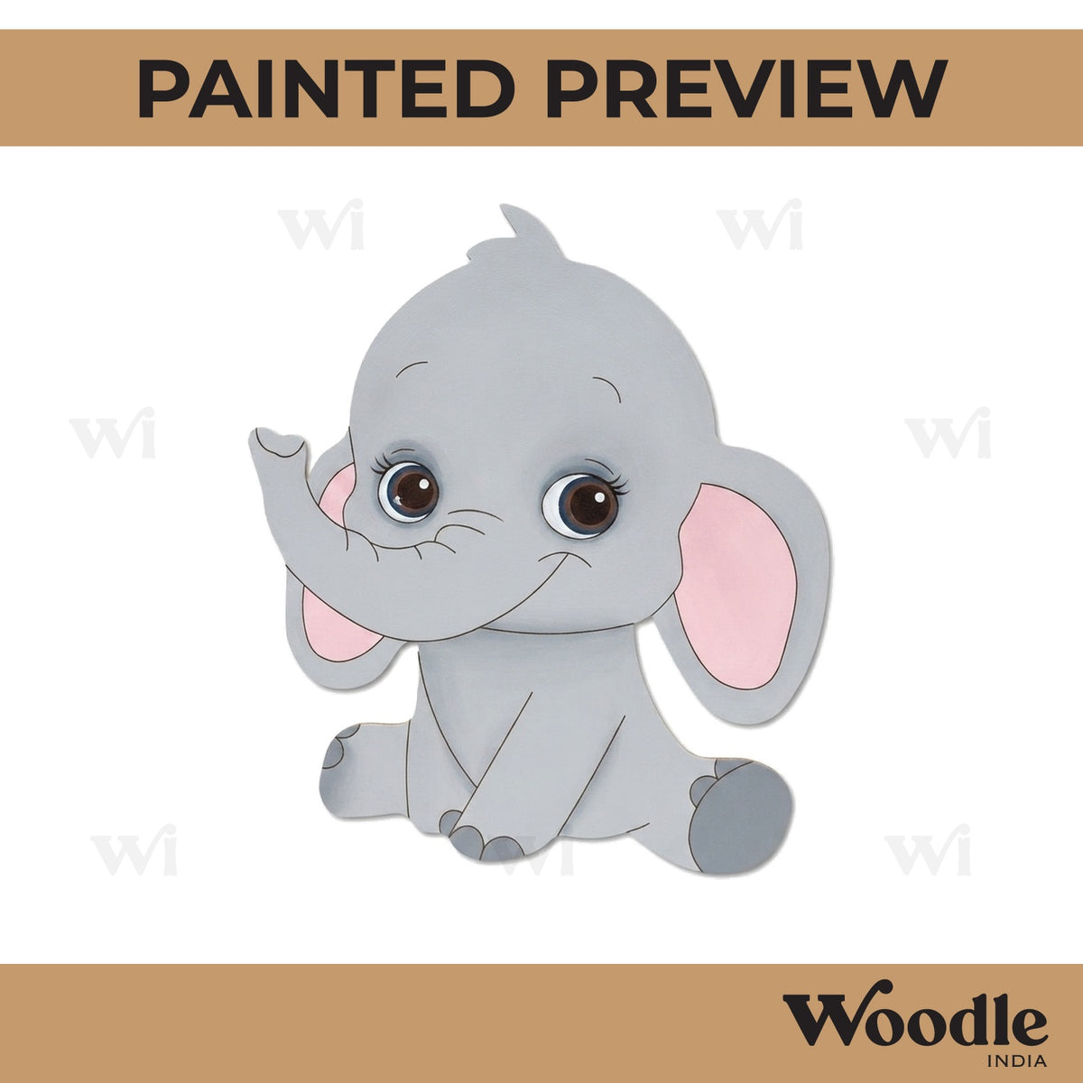 Elephant Pre Marked MDF Design 4