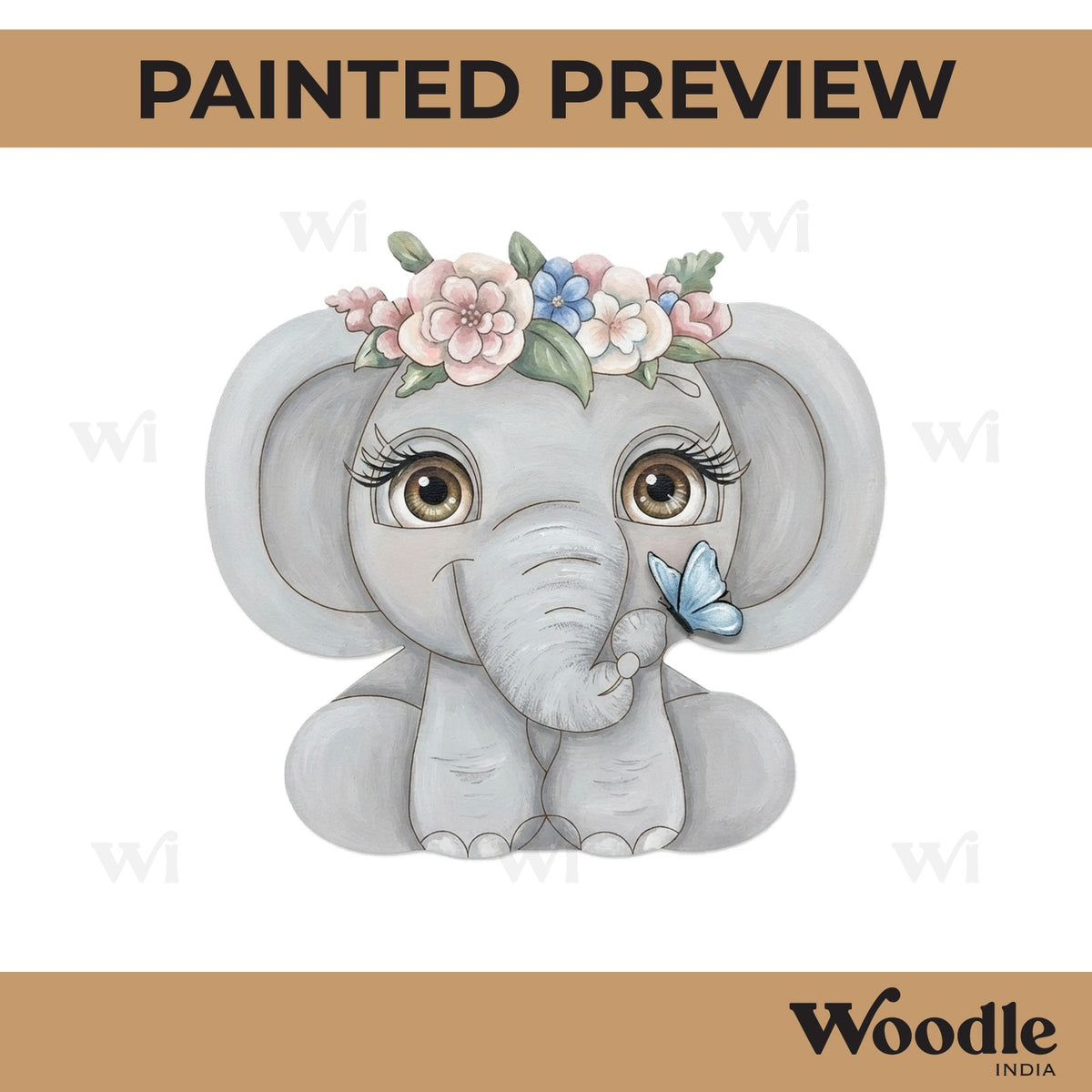 Elephant Pre Marked MDF Design 6