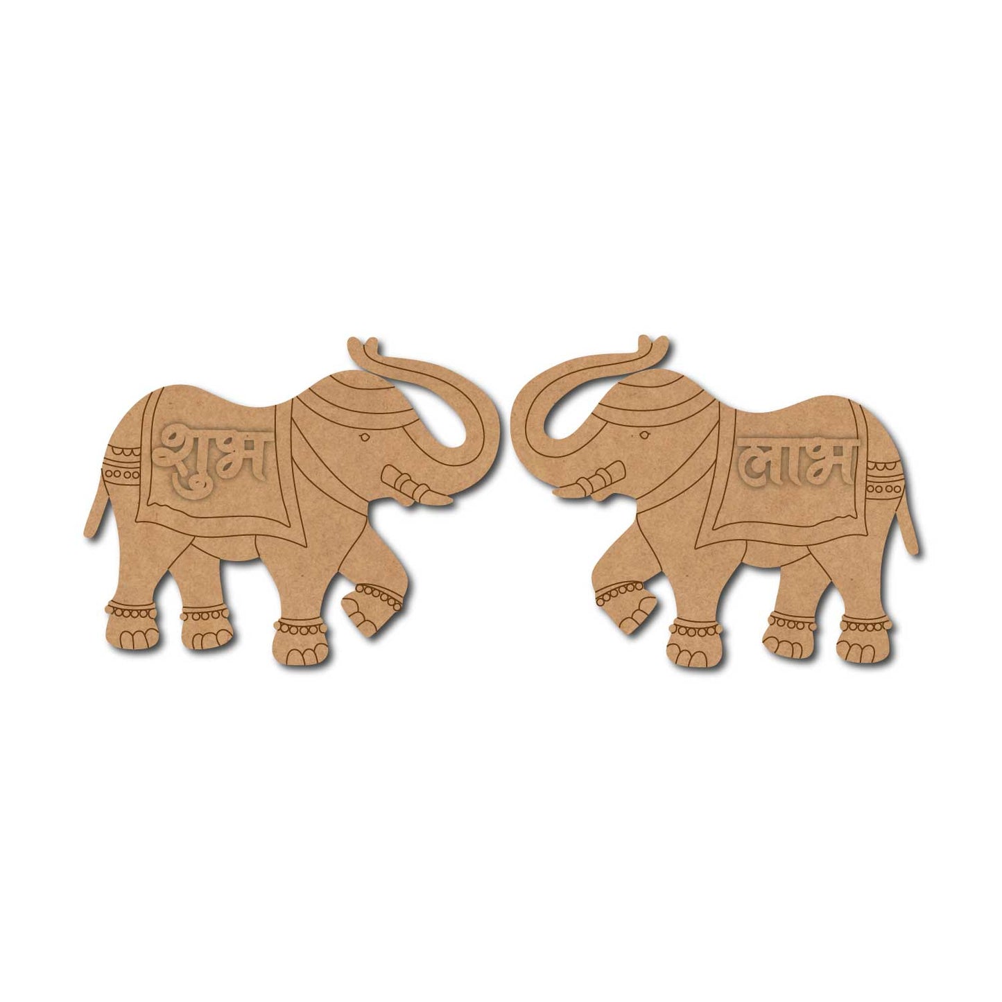 Elephant Shubh Labh Base MDF Design 1