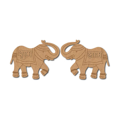 Elephant Shubh Labh Base MDF Design 1