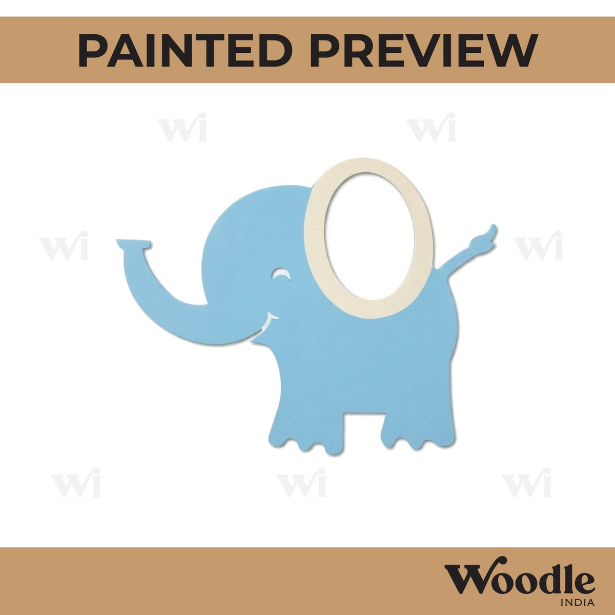 Elephant Cutout MDF Design 14