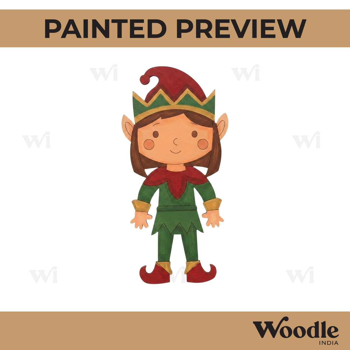 Elf Christmas Pre Marked MDF Design 2