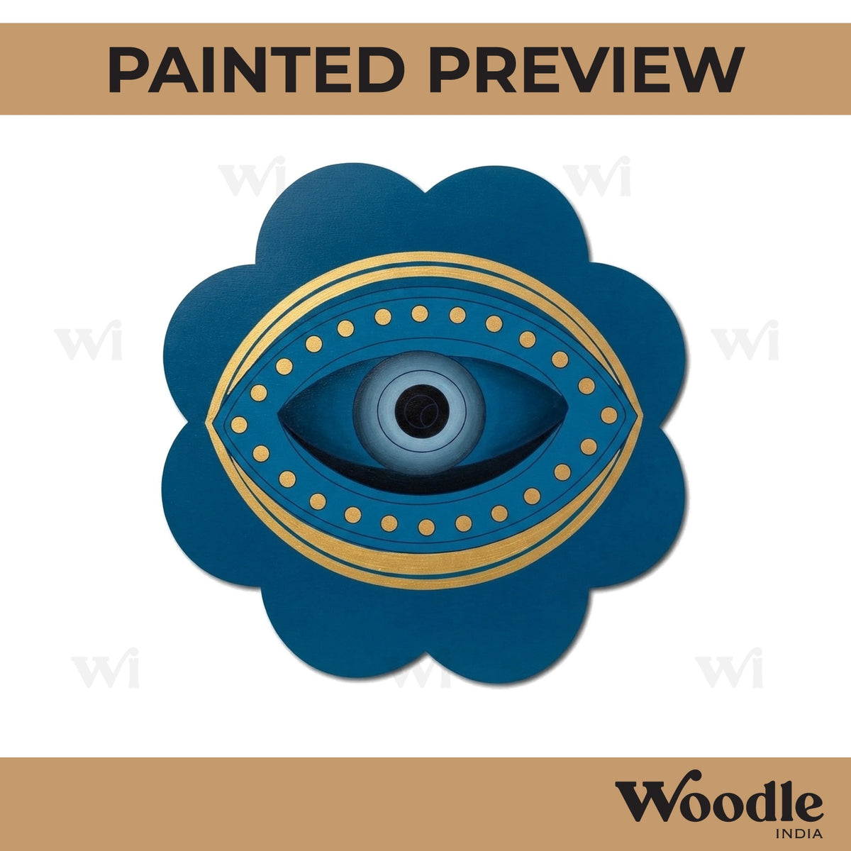 Evil Eye Pre Marked Base MDF Design 1