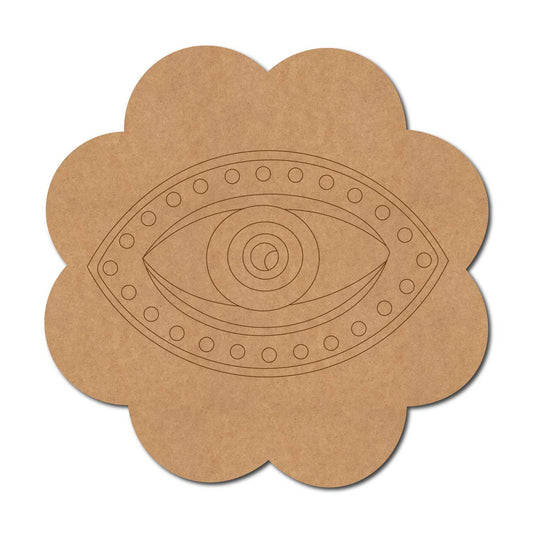 Evil Eye Pre Marked Base MDF Design 1