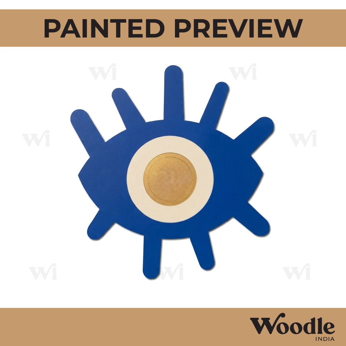 Evil Eye Pre Marked MDF Design 1