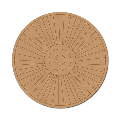 Evil Eye Pre Marked Round MDF Design 1