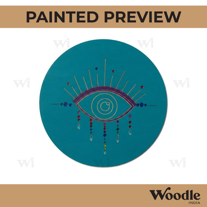 Evil Eye Pre Marked Round MDF Design 2