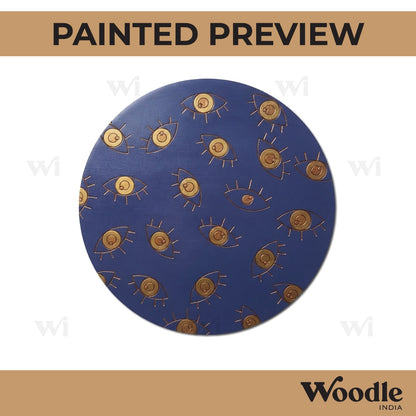 Evil Eye Pre Marked Round MDF Design 3