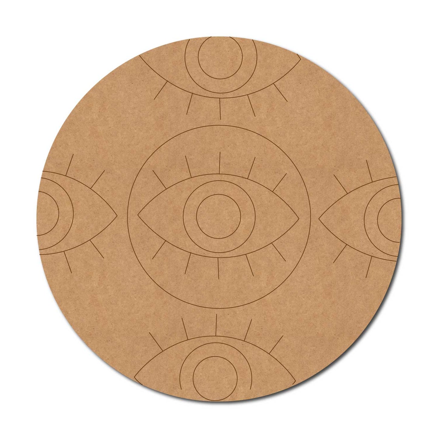 Evil Eye Pre Marked Round MDF Design 9