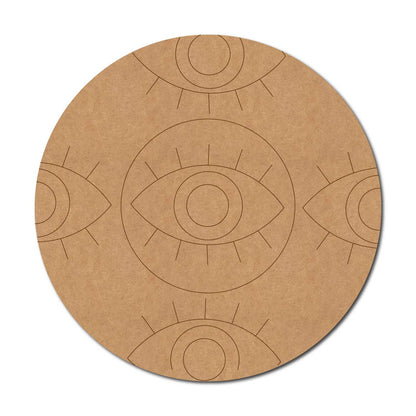 Evil Eye Pre Marked Round MDF Design 9