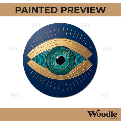 Evil Eye Pre Marked Round MDF Design 9