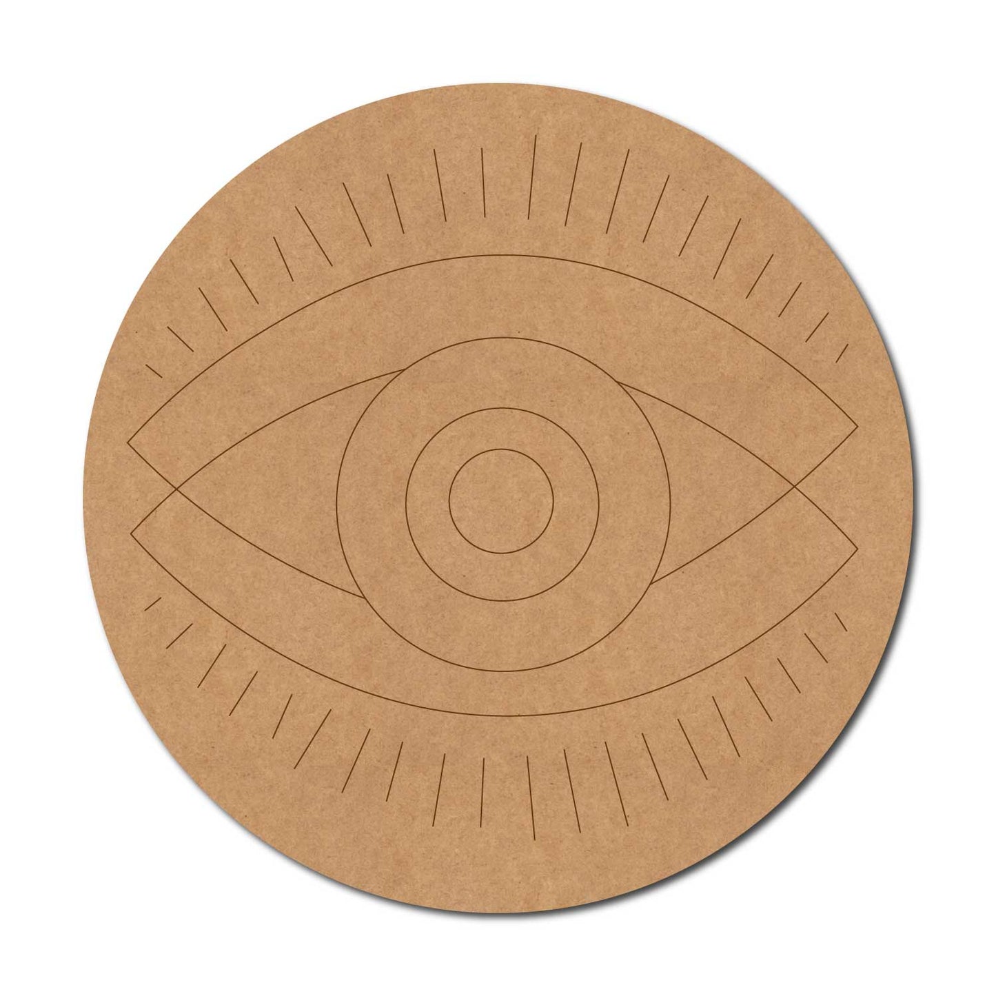 Evil Eye Pre Marked Round MDF Design 10