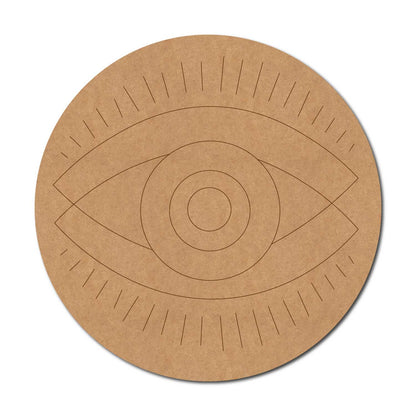 Evil Eye Pre Marked Round MDF Design 10